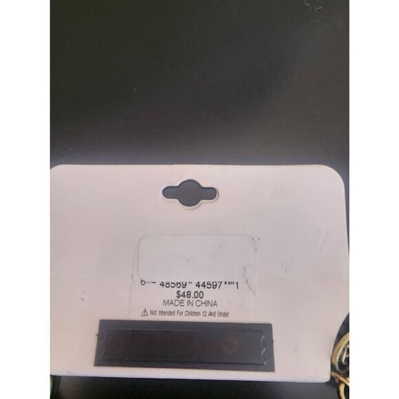 Erica Lyons NWT statement necklace yellow and rose pink - Picture 3 of 8